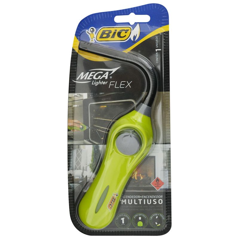Acendedor-Multiuso-a-Gas-Mega-Lighter-com-ponta-Flexivel-Color--Nao-Recarregavel-