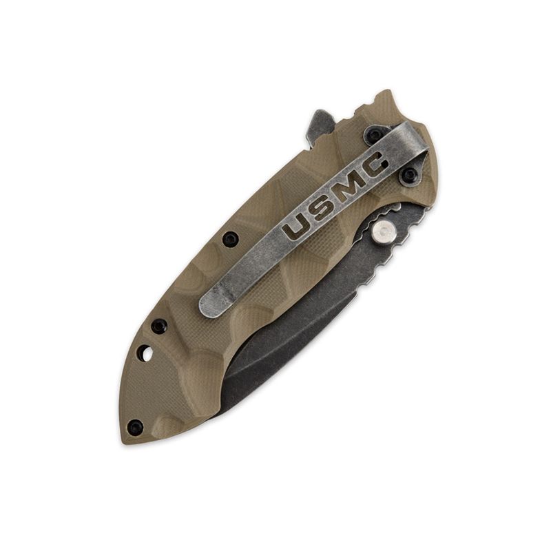 Canivete-Combate-U.S.M.C.-Desert-Abertura-Assistida---United-Cutlery