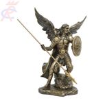 Estatua-em-Resina-Arcanjo-Rafael-com-Lanca-e-Escudo-22-cm