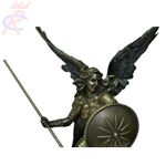 Estatueta-em-Resina-Decorativa-Arcanjo-Sao-Raphael-c-Lanca-e-Escudo-33-Cm