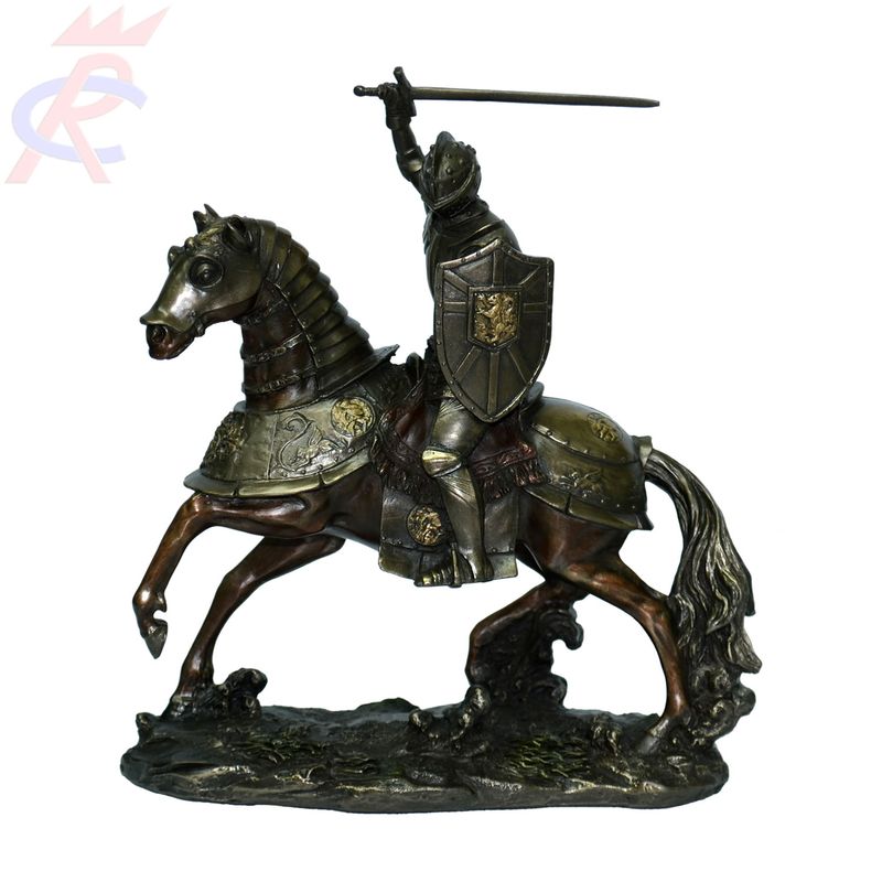 Estatueta-em-Resina-Decorativa-Cavaleiro-do-Apocalipse--Guerra--19-Cm