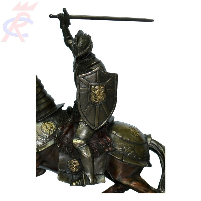 Estatueta-em-Resina-Decorativa-Cavaleiro-do-Apocalipse--Guerra--19-Cm