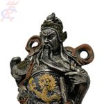 Estatueta-Guerreiro-Chines-5-Dragoes-em-Resina-25-cm