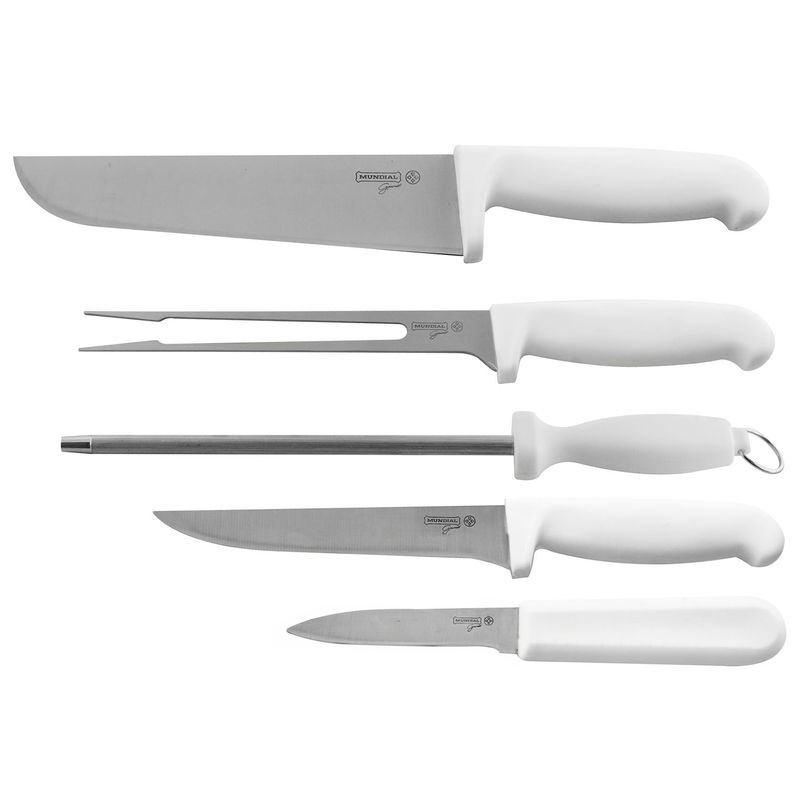 Jogo-Inox-para-Churrasco-com-Cabo-Branco-5-Pecas---Mundial