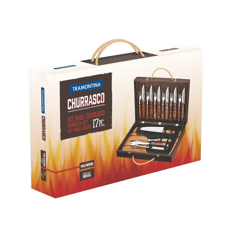 Jogo-Inox-para-Churrasco-com-Cabo-Polywood-17-Pcs---Tramontina