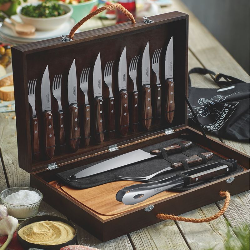 Jogo-Inox-para-Churrasco-com-Cabo-Polywood-17-Pcs---Tramontina