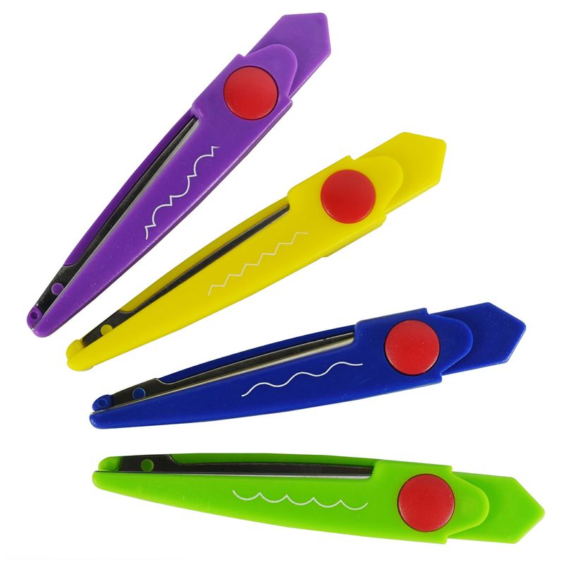 Tesoura-Escolar-para-Picotar-Colorida-com-4-Laminas-de-Cortes-Diferentes---Mundial