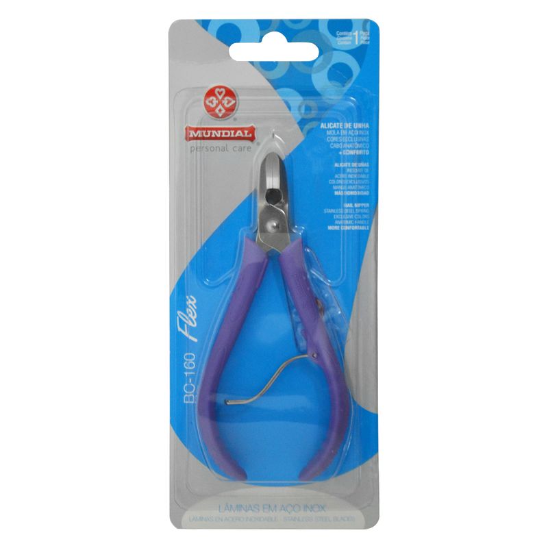 Alicate-Inox-para-Unha-com-Cabo-Plastico-Flex---Mundial