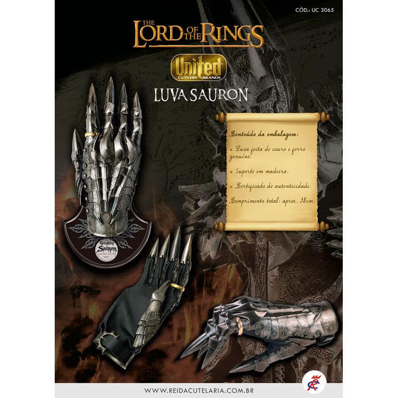 Luva-Anel-Sauron-Senhor-dos-Aneis---United-Cutlery