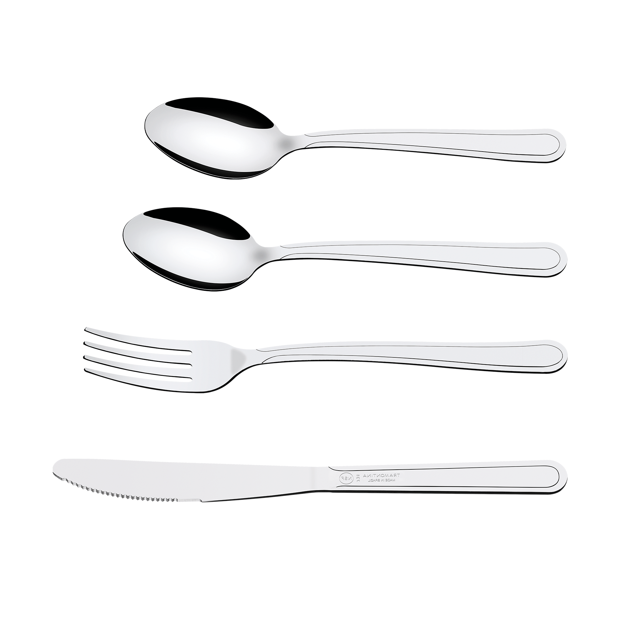 Jogo de Talher Inox 4 Peças